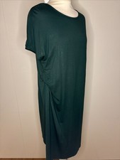 Shirt Dress Midi Kleid von COS Gr. S Dunkelgrün Viskose Neu