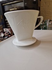 Melitta Porzellan Kaffeefilter 103, 3-Loch, Hoch, Weiß