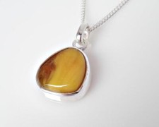 Bernstein Anhänger Silber 925