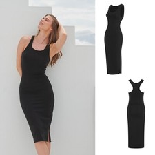 Midi-Kleid Racerback Stretch