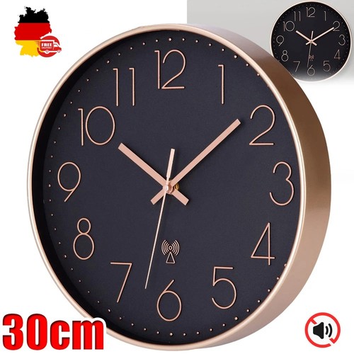 30cm funkuhr lautlos wanduhr - 30cm,
