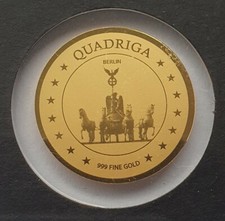 QUADRIGA BERLIN - 999 GOLD - GOLDMÜNZE - GOLDBARREN