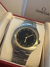 OMEGA SEAMASTER POLARIS 18K-GOLD/STAHL GMT ALARM CHRONOGRAPH HERREN UHR 386.0822