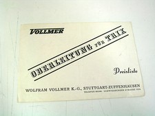 Vollmer Trix H0 00 Preisliste 50er Jahre Top 800