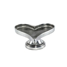 Schale herz form 19cm - herz, alu