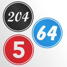 Startnummer Aufkleber Auto