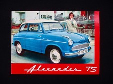 Lloyd Alexander TS Limo 25 PS A4 12+12/2S. ca.1958 Deutsch Prospekt Brochure 802