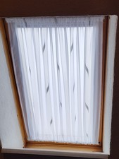 Spanngardine B 70cm x H 70cm Blätter Gardine  Scheibengardine