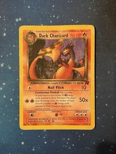 1x 1999-2000 Pokémon DARK CHARIZARD NON HOLO Team Rocket 21/82 Heavy Played WOTC