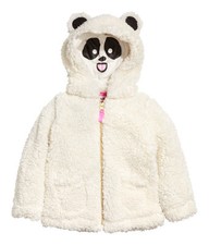 H&M  Mädchen Jacke aus Teddyfleece  Gr. 110/116 creme NEU