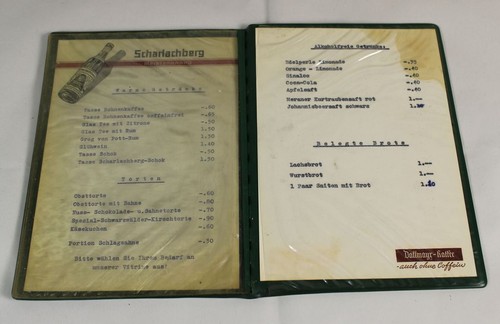 Alte speisekarte im - a5,