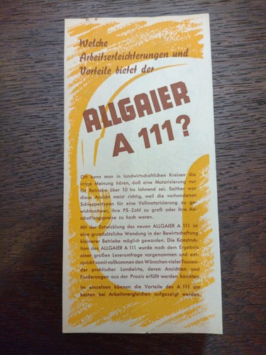Original allgaier a111 - original,