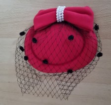 Fascinators Hut Rot Brautkopfschmuck Haarschmuck