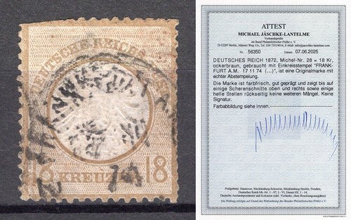 Deutsches reich 1872 28 - deutsches, mi.28