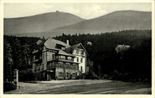 AK GRUSS AUS SCHLESIEN OBER KRUMMHÜBEL HIRSCHBERG LIEGNITZ HOTEL DREYHAUPT 1930