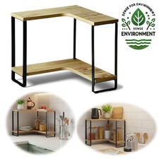 Küchenregal Eckregal Holz 30x30cm stehend Aufbewahrungsregal Gewürzregal Küche