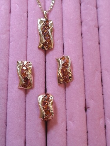 Schmuckset mit bernstein - mit,