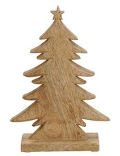 Tanne Baum Holz braun 31 cm (23525w) Tannenbaum Weihnachtsdeko