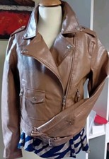 Lederjacke, Gr. S, braun, Kunstlederjacke, ab halben Preis, SALE%%%%???!!!!