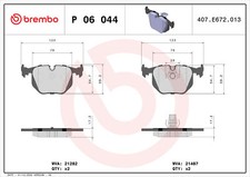 Brembo P 06 044 brake pad set