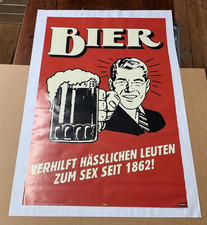 Poster Plakat. Bier verhilft