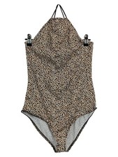 Twintip Damen Badeanzug Leopardenmuster Neckholder Mehrfarbig Gr. XS