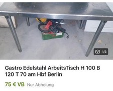Metall, Arbeitstisch für Gastro