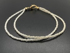 ARMBAND 2-RHG 375/- GELBGOLD  MIT ZIRKON WEIß  FACETTENREICH SCHMUCKJAGD