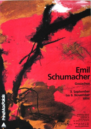 Emil schumacher gouachen - -, "gouachen"