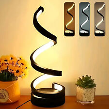 LED Spiral Tischlampe Moderne Tischleuchte Schreibtischlampe Nachtlicht Dimmbar