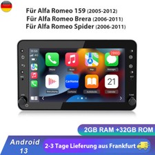 Autoradio Für Alfa Romeo 159 Spider Brera Carplay Android 14 GPS SWC 32GB DAB+