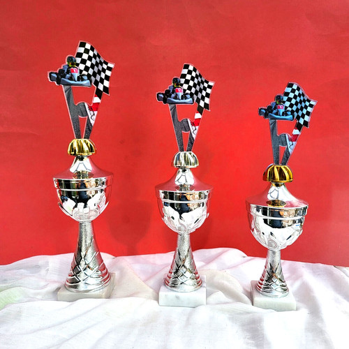 3er serie acryl pokale - acryl, kart