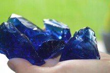 Glasfelsen Kobaltblau XXL