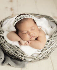 Runde rustikales Nest hangemachtes Nest Fotoshooting Baby Neugeborene
