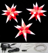 3D Adventsstern 3x kleine