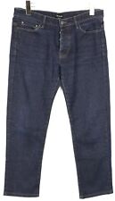 The Kooples Hp Reg Blau Bt Blu05 Herren W30 Rigid Stretchy Button Fly Jeans