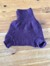 Disana 74 / 80 Wollschlupfhose neuwertig leider ein Loch lila