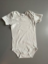 SANETTA BODY STRAMPLER ANZUG WEISS GR.86 CM • 18- 24 MONATE BIO BAUMWOLLE