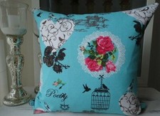 Kissenbezug Rosen Herz Motiv Kissenhülle Dekohülle Sofakissen Kissen Bezug 45x45