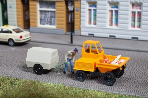 Dumper mit kompressoranhänger - mit,