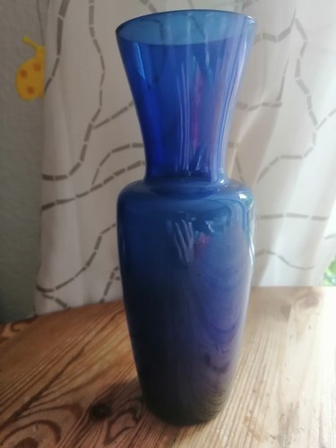 Glas vase kobalt - glas,