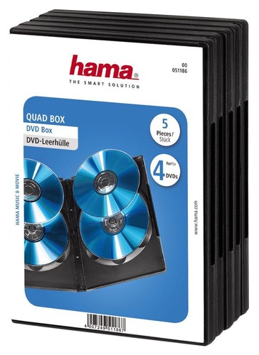 Hama 00051186 dvd leerhülle - hama, dvd-leerhülle