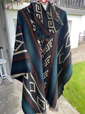 Poncho mit Kaputze Original aus Ecuador Grösse XXL neu!