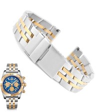 Zweifarbiges Goldarmband für Breitling Chronomat Navitimer Crosswind, Colt