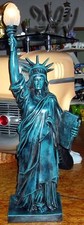AMERIKANISCHE FREIHEITSSTATUE 118 cm grün Deko Figur AMERIKA USA UNITED STATES