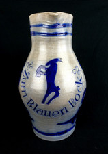 Zum Blauen Bock Bembel 3,5 Liter Heinz Schenk Krug Apfelwein Steinzeug Steingut