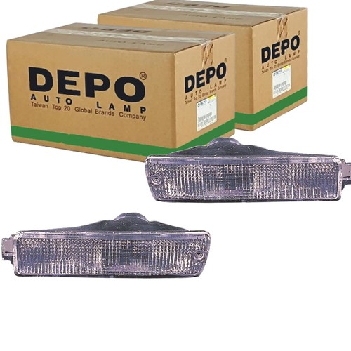 Depo blinker satz weiß - 2x,