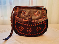 Vintage Damen Tasche Echtleder