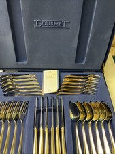 Bicolor Besteck Komplett für 6 Personen Edelstahl 