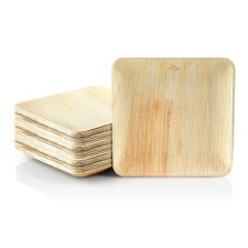 Palmblatt Teller quadratisch